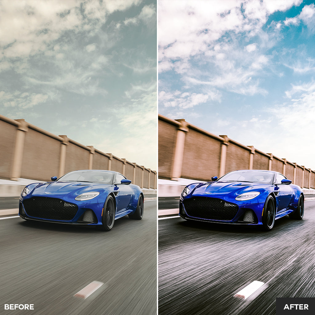 Automotive Lightroom Presets for LR Desktop & Mobile App & Camera