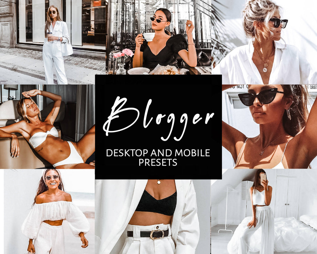 6 Lightroom Presets for Mobile & Desktop, Blogger Presets