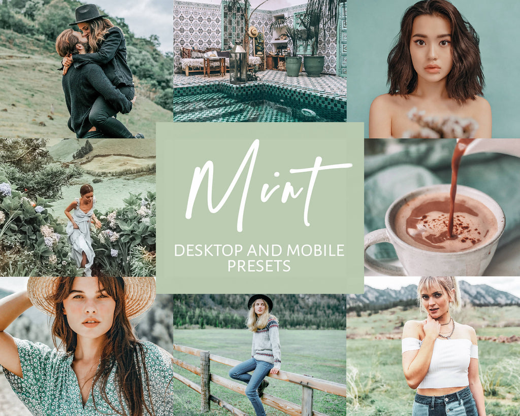 8 Lightroom Presets for Mobile & Desktop, Mint Presets