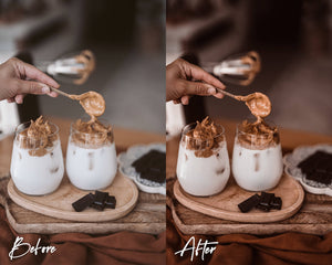 6 Lightroom Presets for Mobile & Desktop, Chocolate Presets