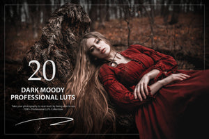 20 Dark Moody LUTs Pack