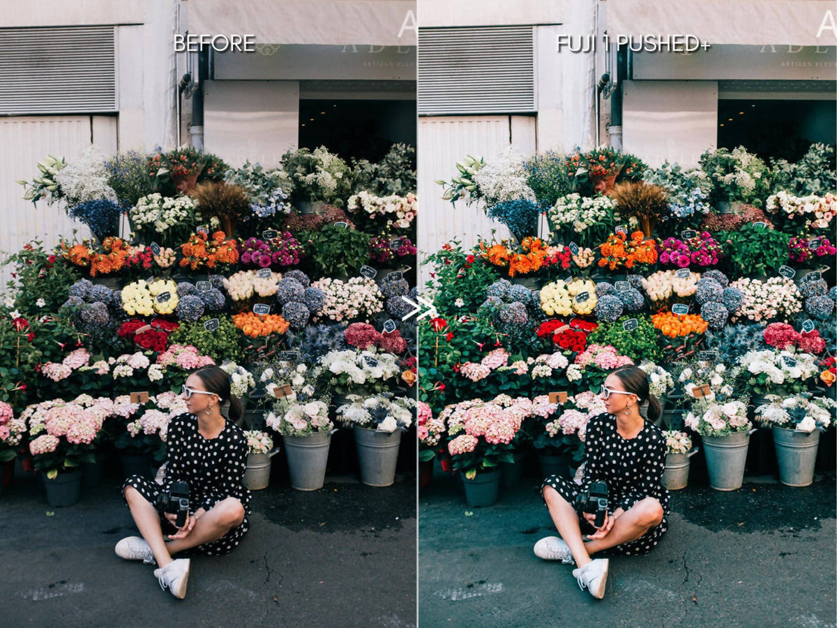 Bright Vibrant FUJIFILM Lightroom Presets Pack for Desktop & Mobile