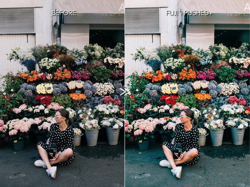 Bright Vibrant FUJIFILM Lightroom Presets Pack for Desktop & Mobile
