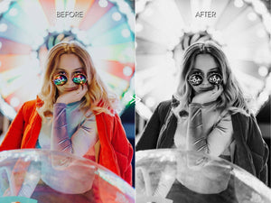 Moody Vibrant NEON LIGHTS Editorial Lightroom Presets Pack for Desktop & Mobile