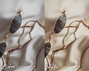 8 Lightroom Presets for Mobile & Desktop, Gold Presets