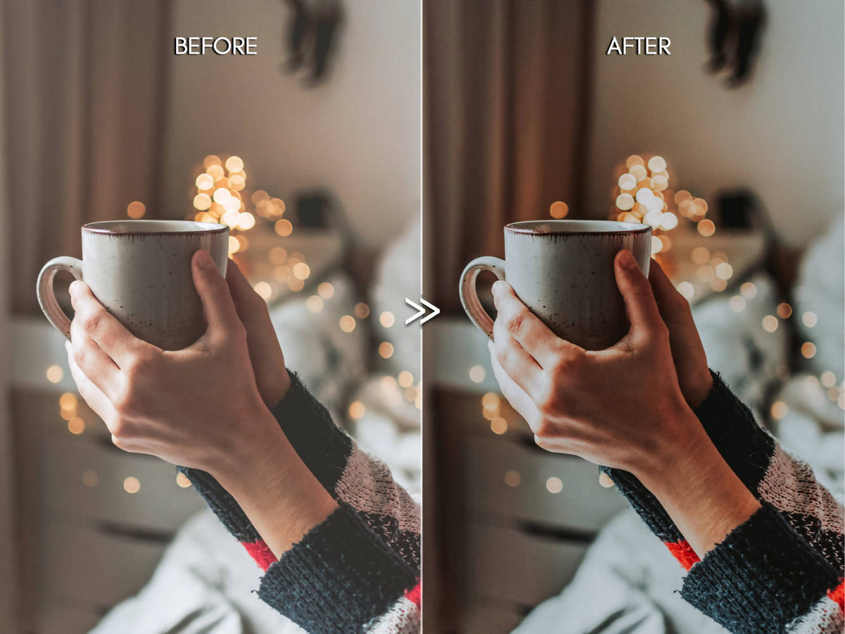 Moody Holiday PEPPERMINT Winter Lightroom Desktop & Mobile Presets for Photographers