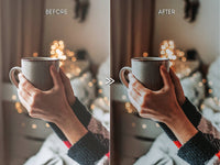 Moody Holiday PEPPERMINT Winter Lightroom Desktop & Mobile Presets for Photographers