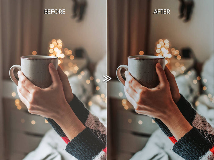 Moody Holiday PEPPERMINT Winter Lightroom Desktop & Mobile Presets for Photographers