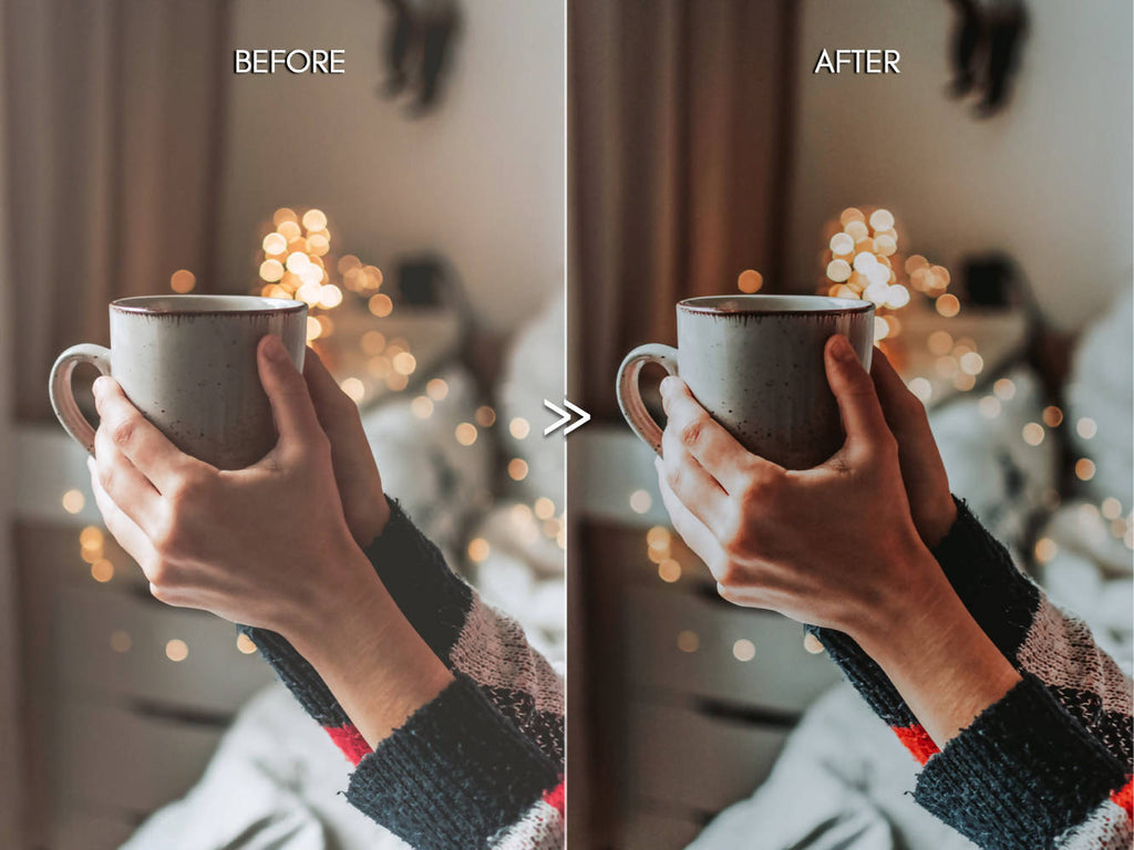 Moody Holiday PEPPERMINT Winter Lightroom Desktop & Mobile Presets for Photographers