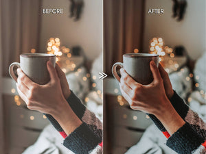 Moody Holiday PEPPERMINT Winter Lightroom Desktop & Mobile Presets for Photographers