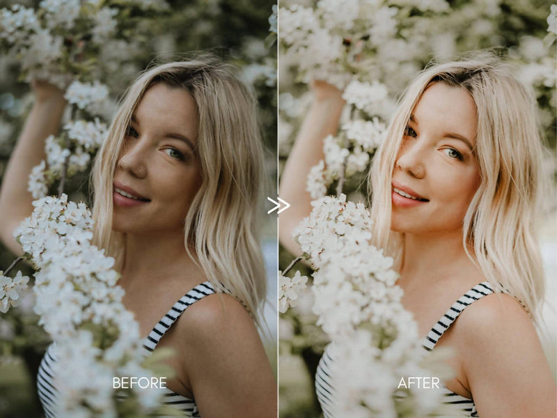 Soft Airy CREAMY PORTRAITS Lightroom Presets Pack for Desktop & Mobile - One Click Photographer Editing Tools