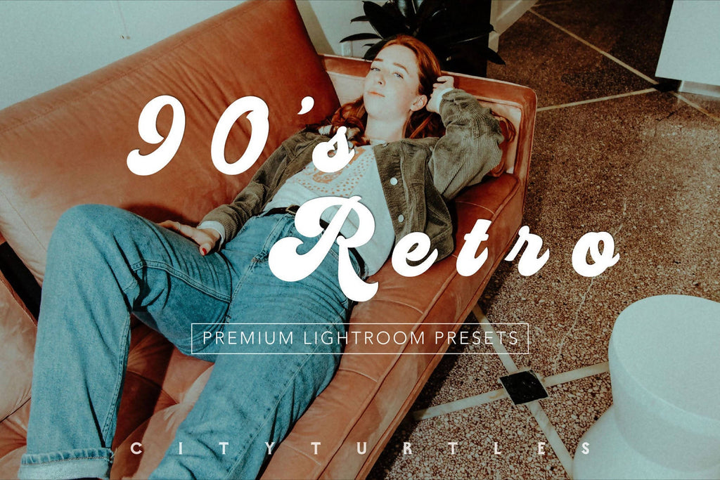 90's RETRO Moody Lightroom Presets Pack for Desktop and Mobile