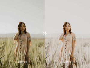 Soft Airy CREAMY PORTRAITS Lightroom Presets Pack for Desktop & Mobile - One Click Photographer Editing Tools