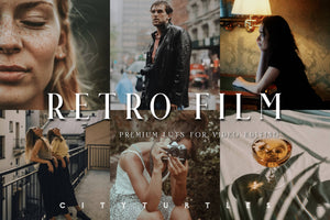 Retro Film LUTs for Video Editing, Cinematic Modern LUTs