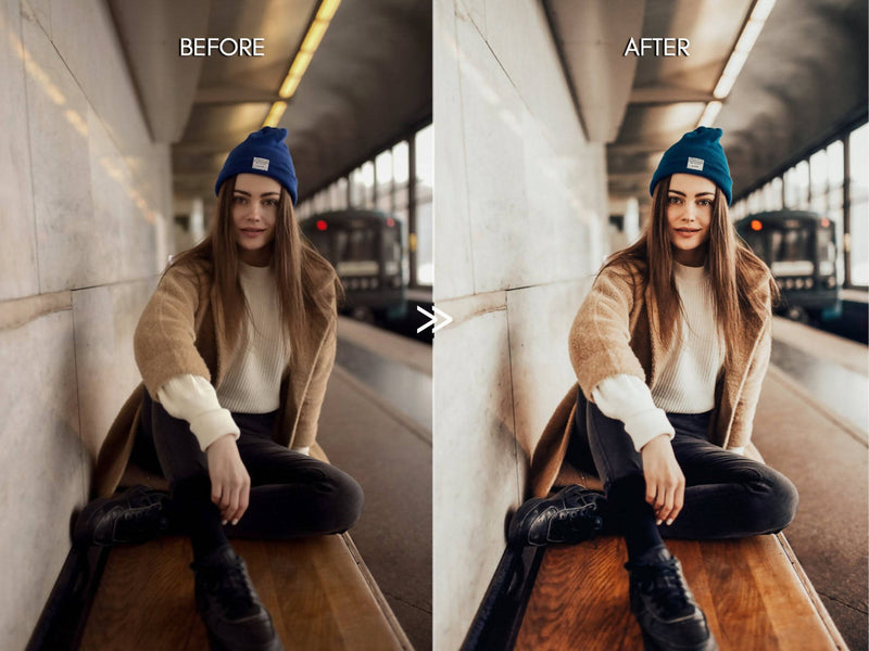 Clean Modern STREET STYLE Editorial Lightroom Presets Pack for Desktop and Mobile - One Click Photography Editing Tools