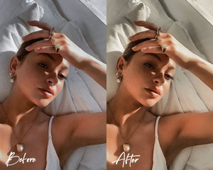 8 Lightroom Presets for Mobile & Desktop, Gold Presets