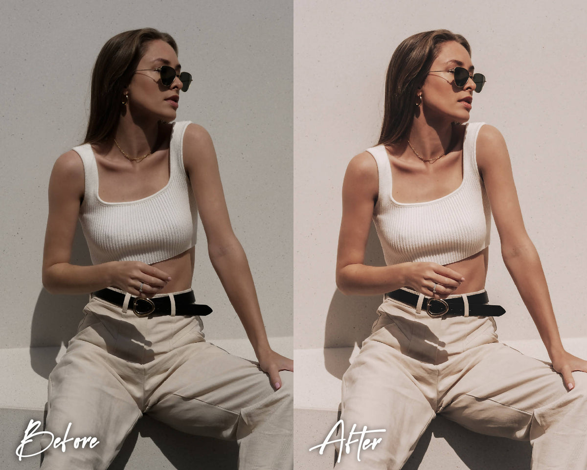 10 Lightroom Presets, Mobile & Desktop, Cream Beige Presets