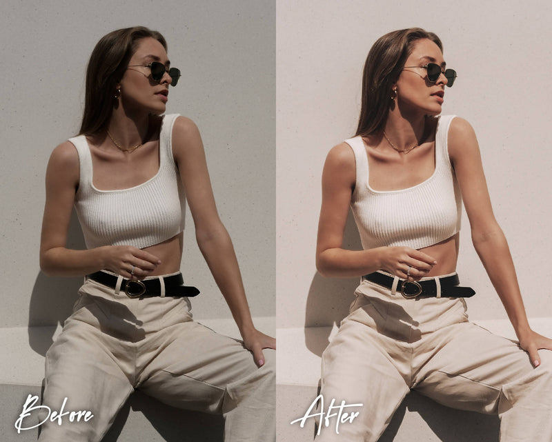 10 Lightroom Presets, Mobile & Desktop, Cream Beige Presets