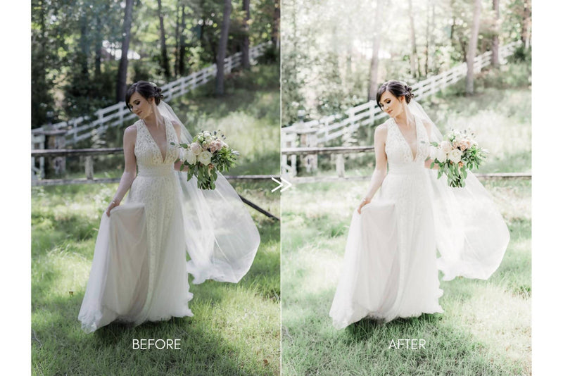 Light and Airy Wedding HIM & HER Fine Art Couples Lightroom Presets Pack for Desktop and Mobile - One Click Photographer Editing Tools