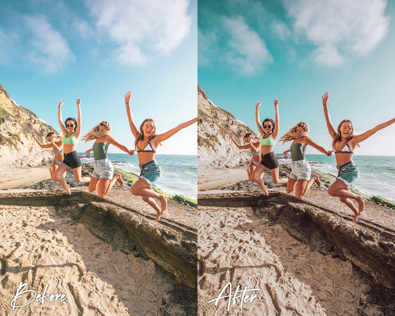 8 Lightroom Presets for Mobile & Desktop, Beach Presets, Tropical Warm Presets, Outdoor Mobile Presets, Instagram Presets, Travel Presets