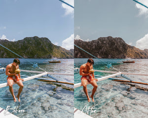 8 Lightroom Presets for Mobile & Desktop, Beach Presets, Tropical Warm Presets, Outdoor Mobile Presets, Instagram Presets, Travel Presets