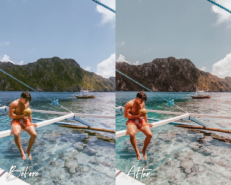 8 Lightroom Presets for Mobile & Desktop, Beach Presets, Tropical Warm Presets, Outdoor Mobile Presets, Instagram Presets, Travel Presets