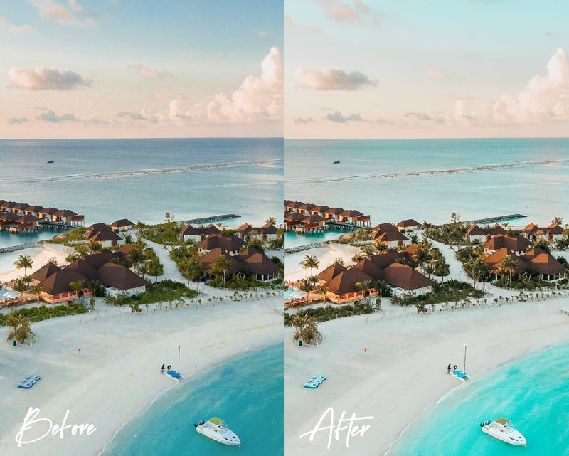 8 Lightroom Presets for Mobile & Desktop, Beach Presets, Tropical Warm Presets, Outdoor Mobile Presets, Instagram Presets, Travel Presets