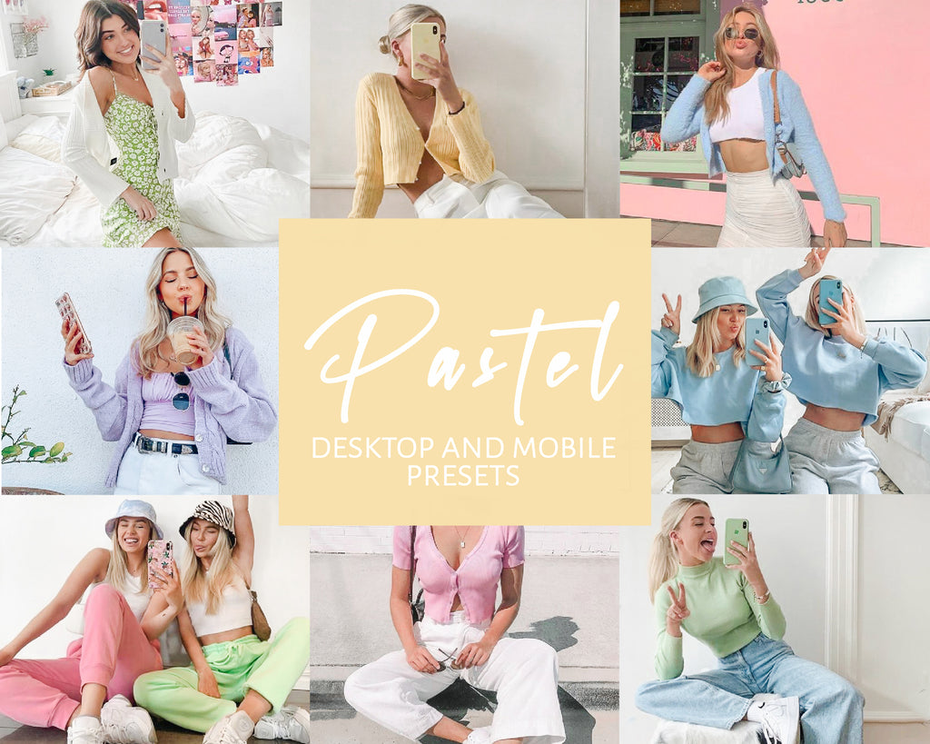 6 Lightroom Presets for Mobile & Desktop - Pastel Presets