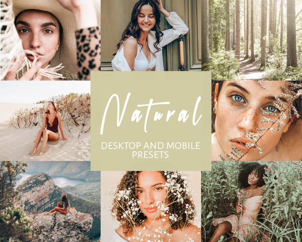 10 Lightroom Presets for Mobile & Desktop, Natural Presets