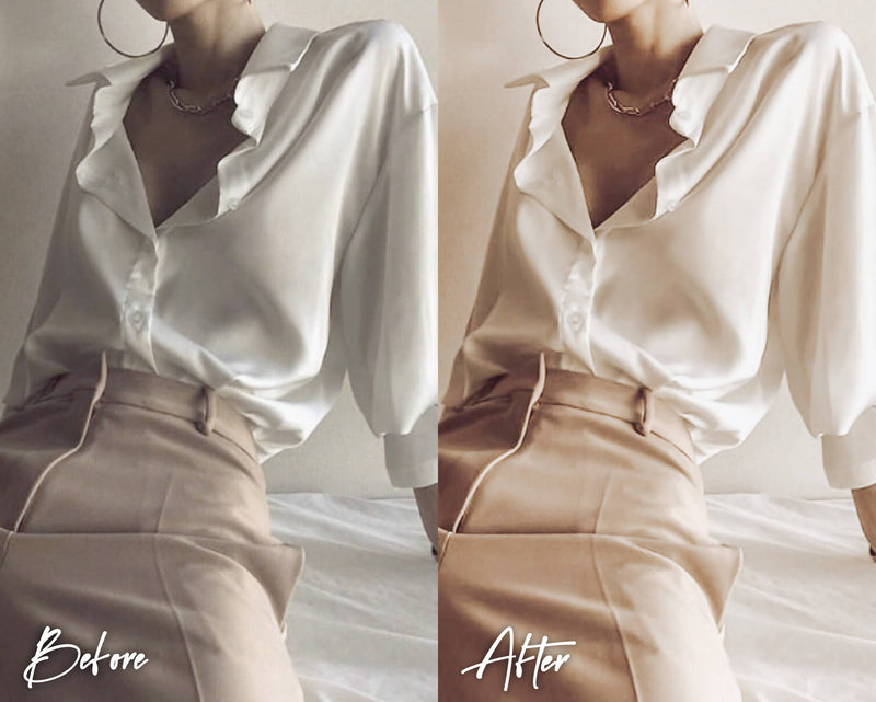 10 Lightroom Presets, Mobile & Desktop, Cream Beige Presets