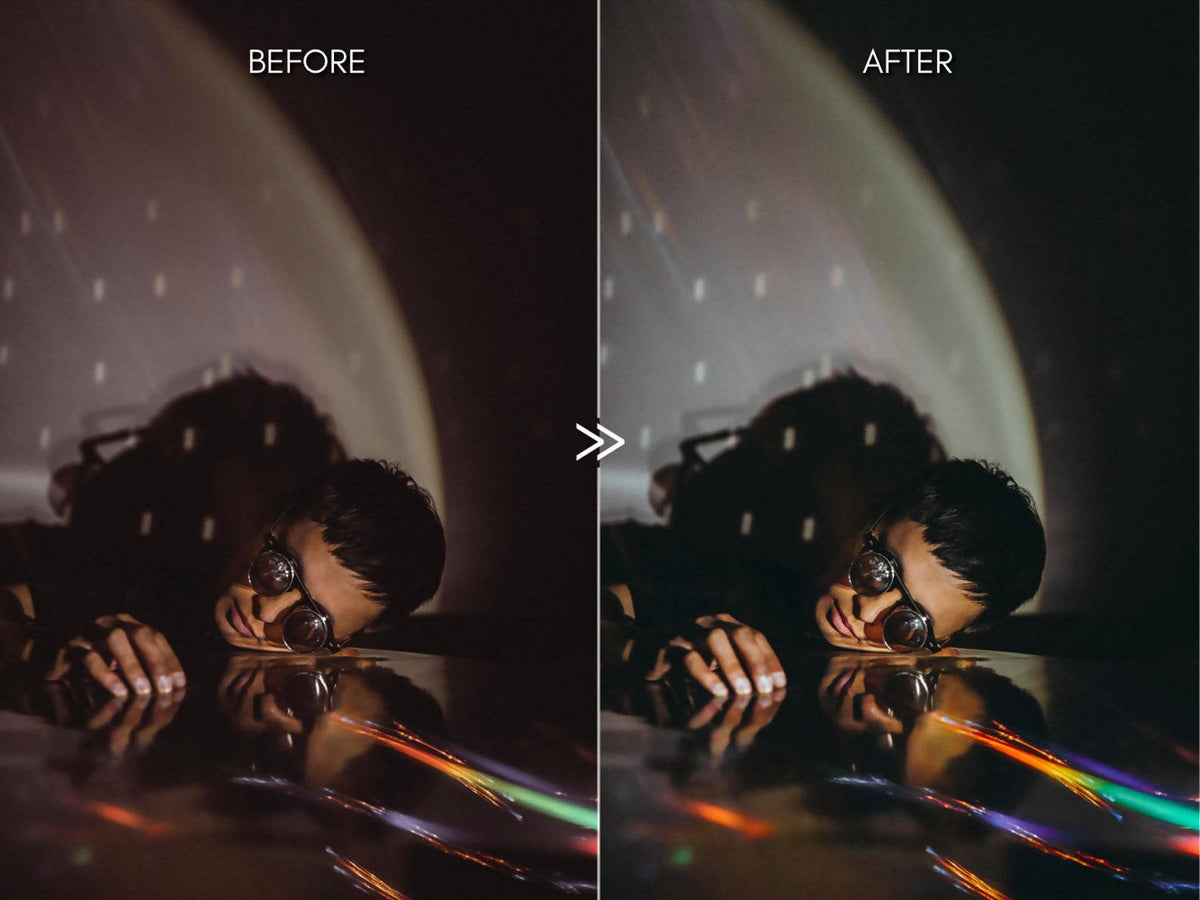 Moody Vibrant NEON LIGHTS Editorial Lightroom Presets Pack for Desktop & Mobile