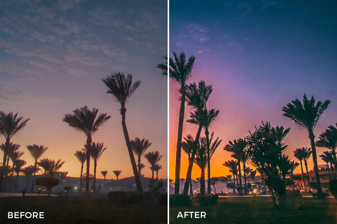 Sunset Lightroom Presets by Presetsh