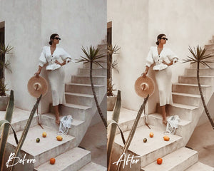8 Lightroom Presets for Mobile & Desktop, Gold Presets