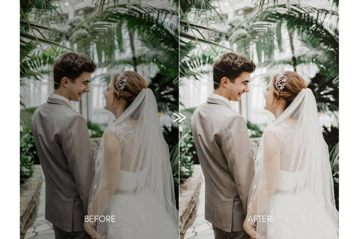 Light and Airy Wedding HIM & HER Fine Art Couples Lightroom Presets Pack for Desktop and Mobile - One Click Photographer Editing Tools