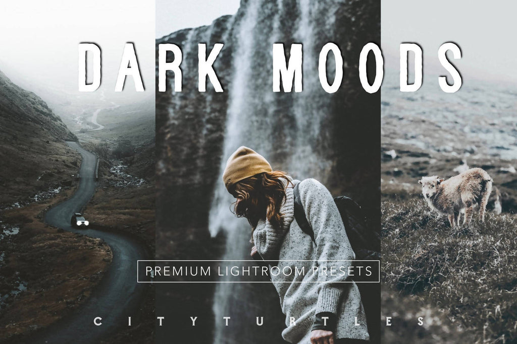 Moody Matte VSCO Film Inspired, Cinematic Adventure Lightroom Presets Pack for Desktop and Mobile - One Click Photographer Editing Tools